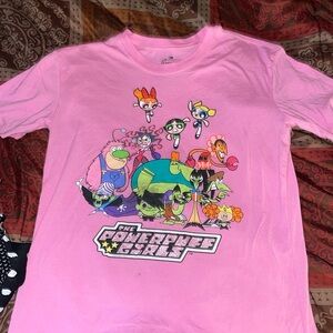 CN The Powerpuff Girls Pink T-Shirt Size M 7-9.
Good condition, see photos.
